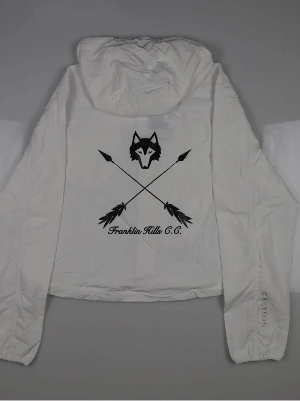 NEW WOMENS GREYSON FULL ZIP LARGE WHITE MSRP $198